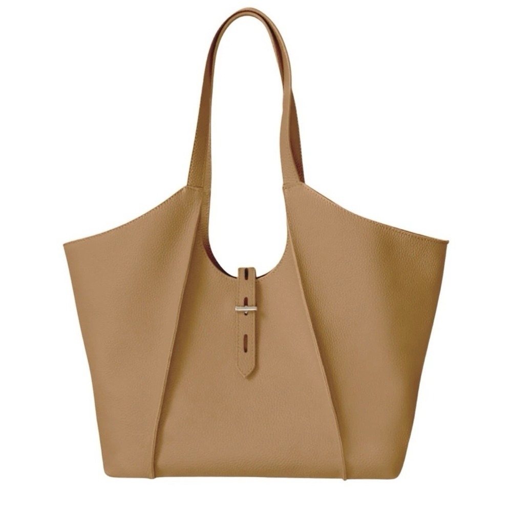 TOTE‎ LE Monde Milan Tote In Camel NWOT